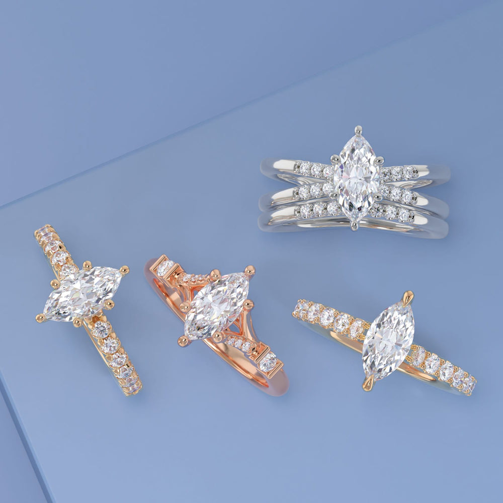 Marquise Cut Engagement Rings